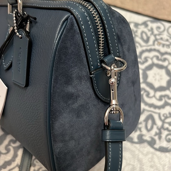 💙 “Last One”Coach Rowan Satchel Silver/Denim - Picture 5 of 15